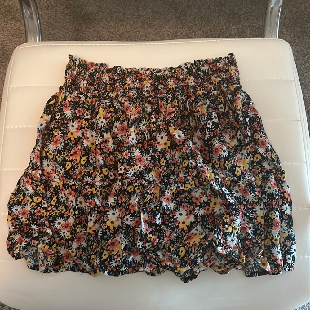 Multi-Colored Flower Skirt